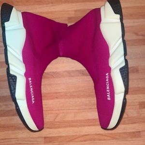 Authentic Balenciaga speed 2.0 women’s sneakers size 40 fuchsia pink